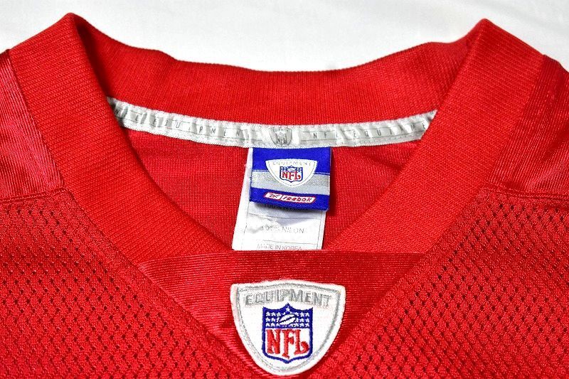 ＠美品 NFL カンザスシティ－チ－フス Kansas City Chiefs ジャージN128 2XL 西地区 大きいサイズ アメフト アメリカ古着_画像3