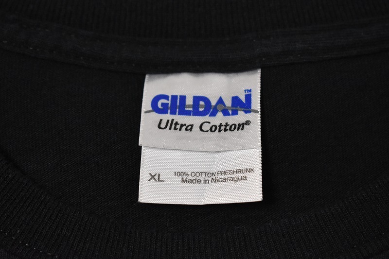 ＠美品 GILDAN ギルダン Tシャツt990 アメリカ古着 XL 大きなサイズ ブラック 黒_画像4
