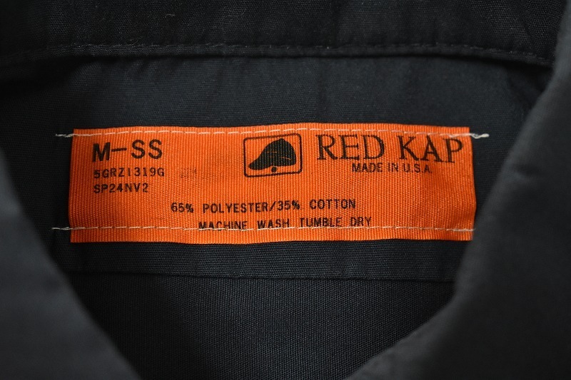 ＠美品 アメリカ製 パッチ付き RED KAP レッドキャップ 半袖ワークシャツwr437 M アメリカ古着 グッドウィル スリフト_画像4