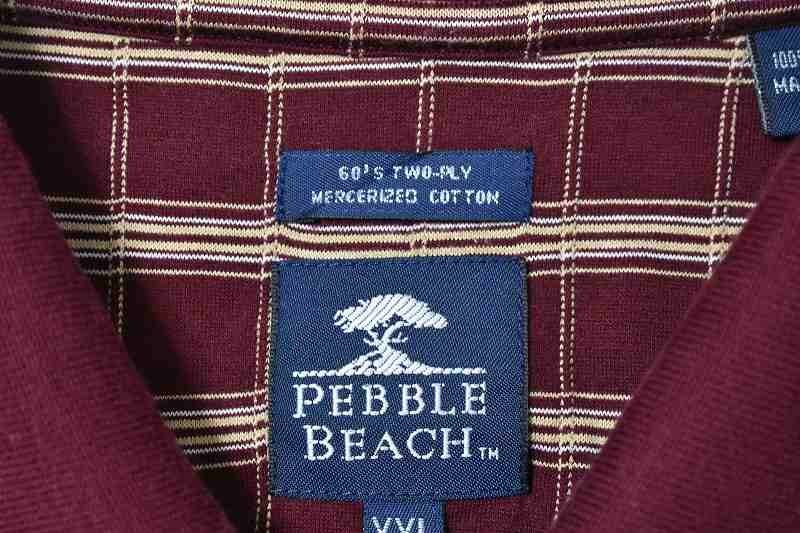 ＠美品 ペブルビーチ PEBBLE BEACH 半袖ポロシャツP430 アメリカ古着 大きいサイズ XXL_画像4