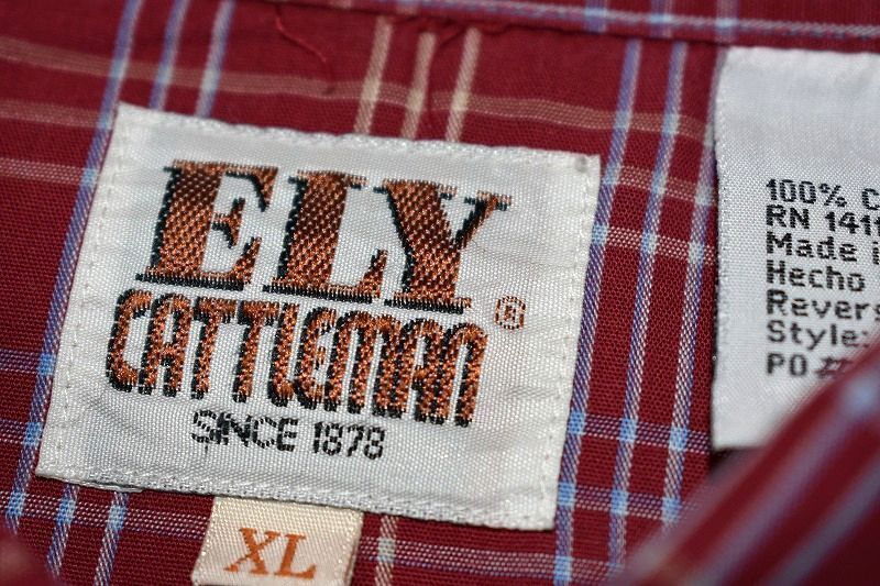 ＠美品 エリーキャトルマン ELY CATTLEMAN 長袖ウエスタンシャツw407 XL ビックサイズ アメリカ古着_画像4