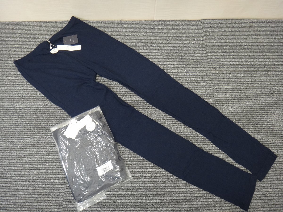 GK056-6)glaz/glaz/ gauze leggings /NVY/ navy / cotton 100%/ free size / made in Japan /2 point set /