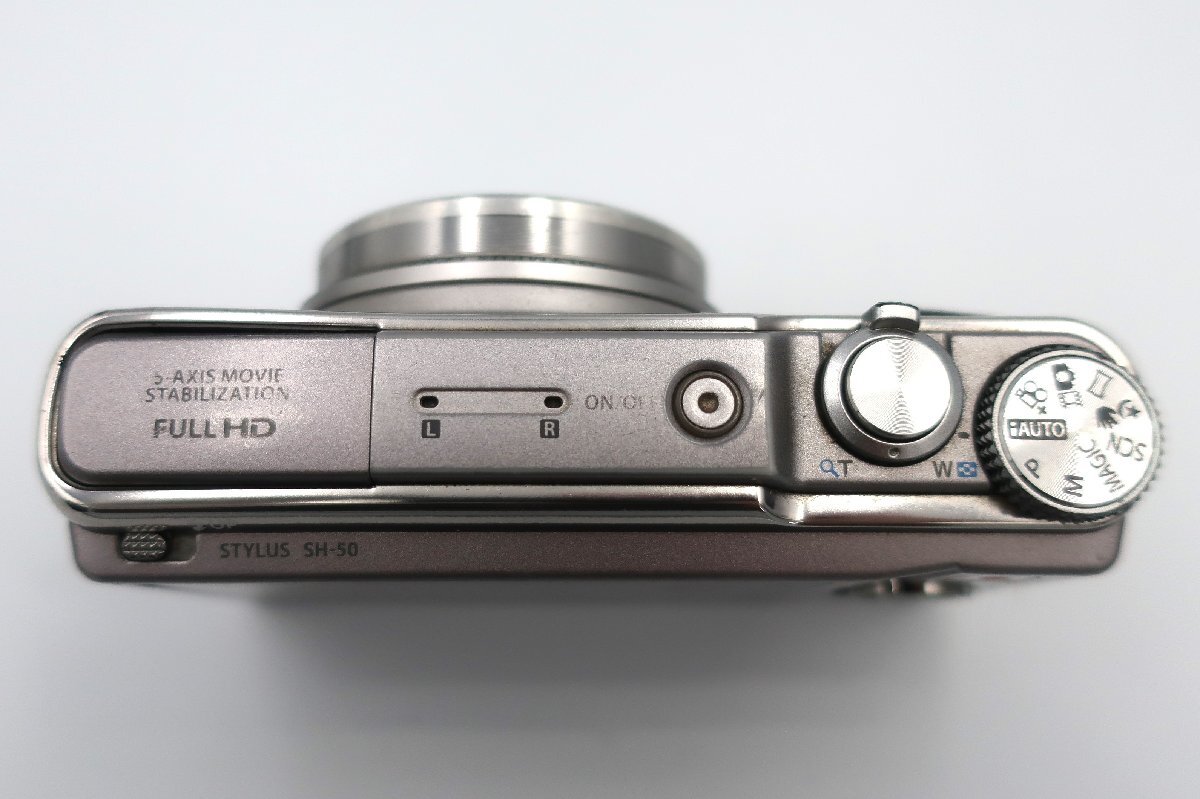 (A3)1円～ OLYMPUS STYLUS SH-50 シルバー オリンパス デジタルカメラ コンパクトカメラ デジカメ 現状品 ジャンク品の画像3