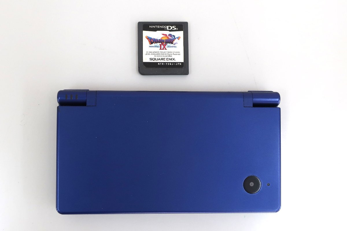 (A1)★稼働品★1円～ Nintendo DSi DS 任天堂 ニンテンドー 本体 メタリックブルー ドラクエ 携帯型ゲーム機 ゲーム機 中古品_画像1