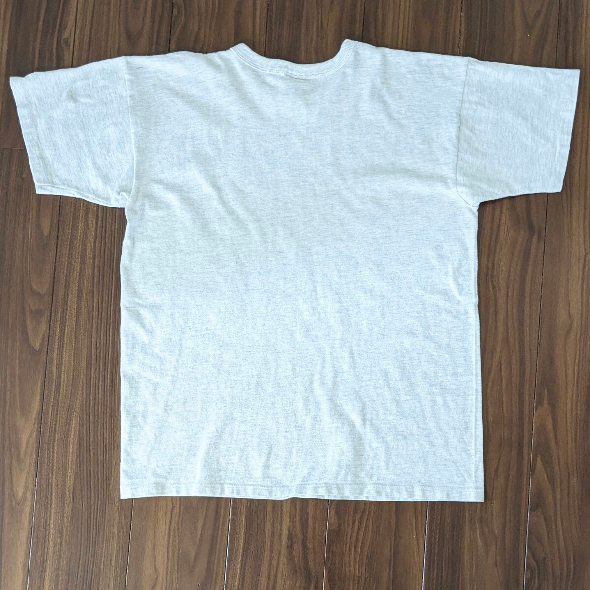 90s チャンピオン Tシャツ CORNELL グレー XL USA製 ビンテージ Champion アメリカ製 カレッジTシャツ 半袖 染み込みプリントTシャツ *62