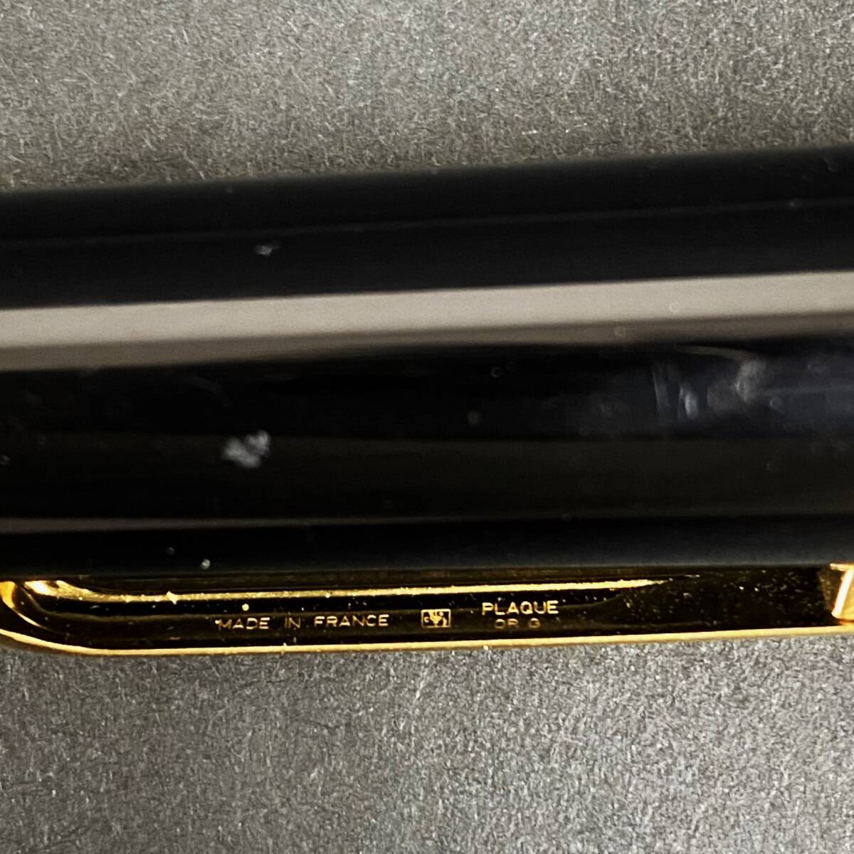 【美品】Cartier カルティエ ディアボロ ブルージュムストーン ボールペン キャップタイプ ブラック×ゴールド