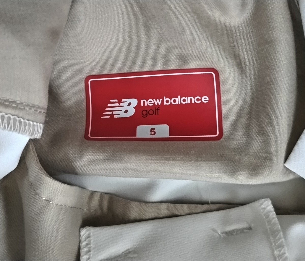 即決新品 New Balance GOLF ストレッチハーフパンツ 5サイズ 80～84㎝ ホワイト ニューバランス ゴルフ