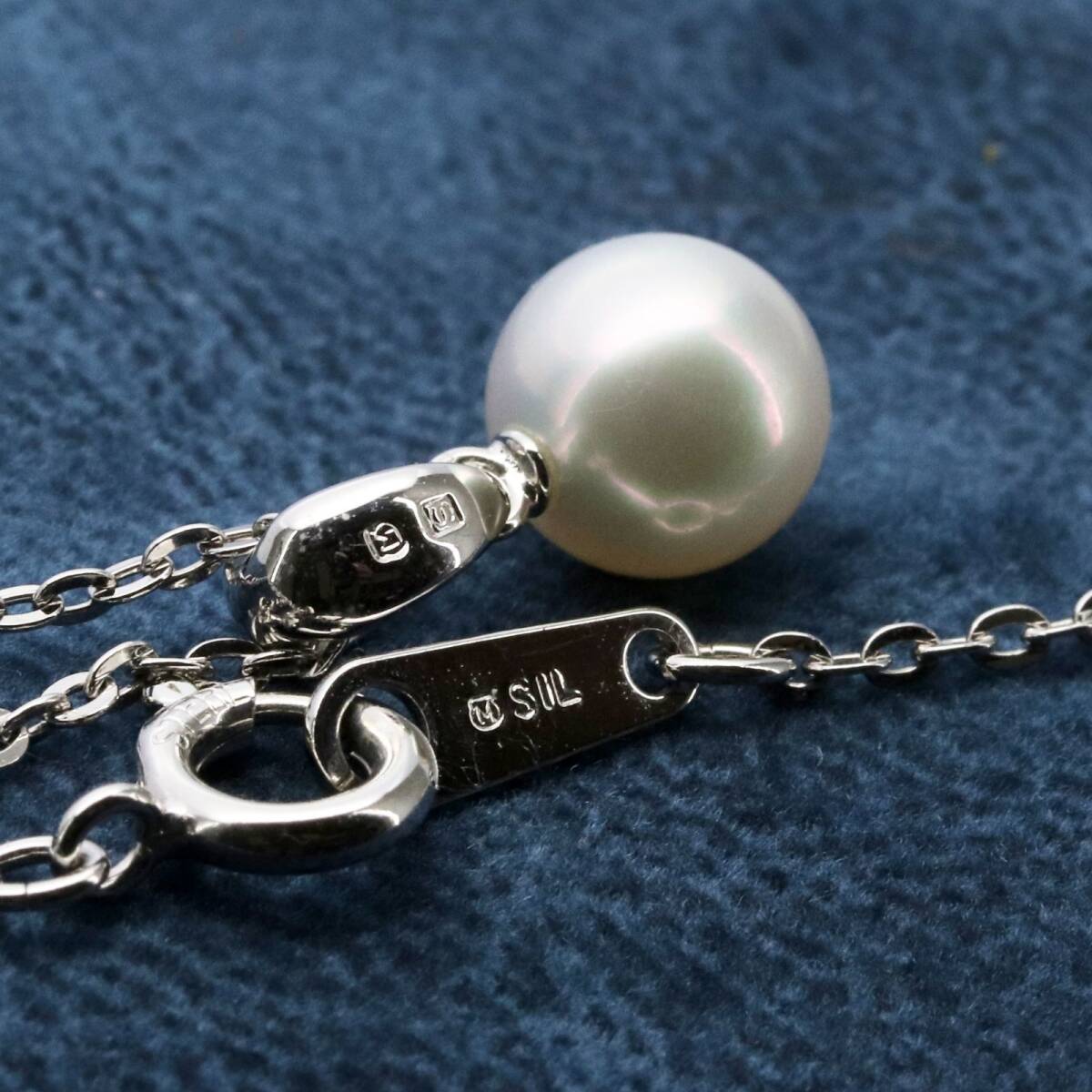 ミキモト 一粒パール ネックレス シルバー MIKIMOTO/24-479S