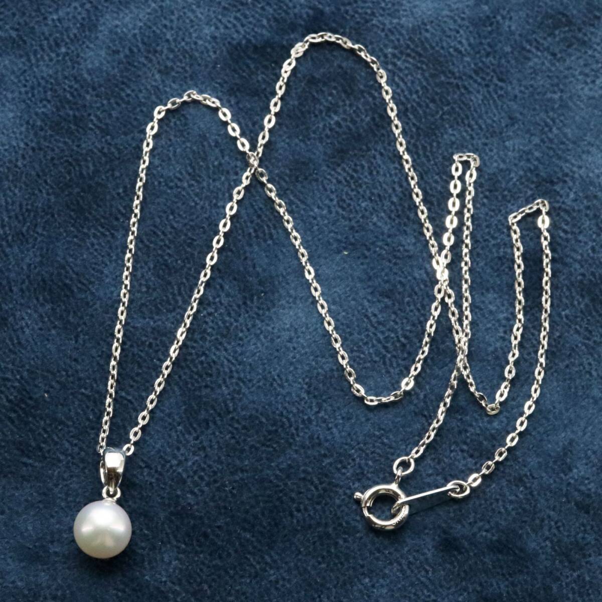ミキモト 一粒パール ネックレス シルバー MIKIMOTO/24-479S ミキモト 一粒パール ネックレス シルバー MIKIMOTO/24-479S