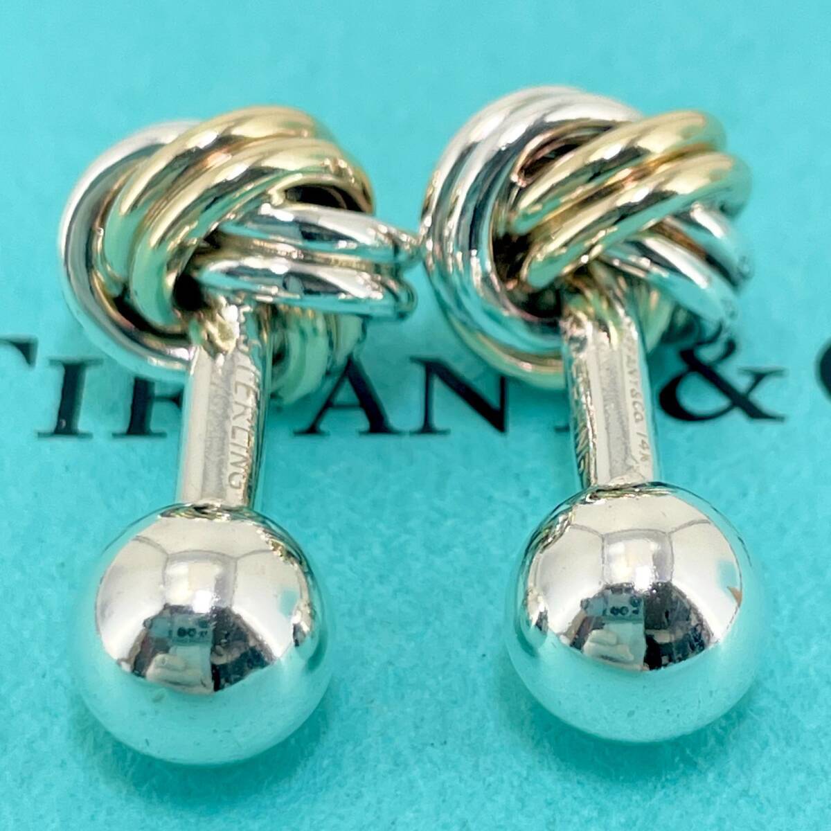 希少 ティファニー ヴィンテージ カフス 14K×シルバー925 希少 ティファニー ヴィンテージ カフス 14K×シルバー925