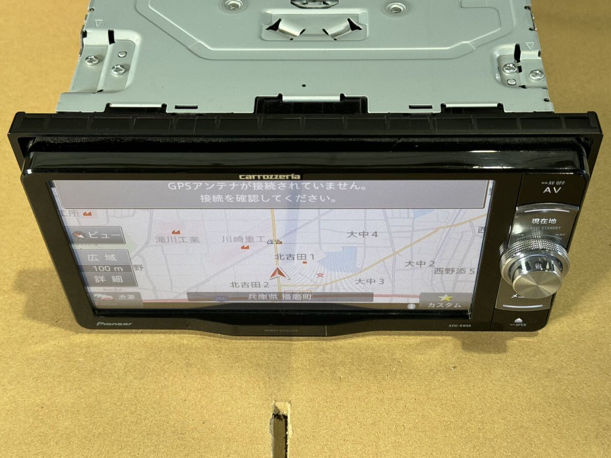 ☆ カロッツエリア AVIC-RW09 7インチワイド 200mm フルセグ メモリーナビ Bluetooth対応 地図データ2014年 即納可能 兵庫県から ☆_画像2