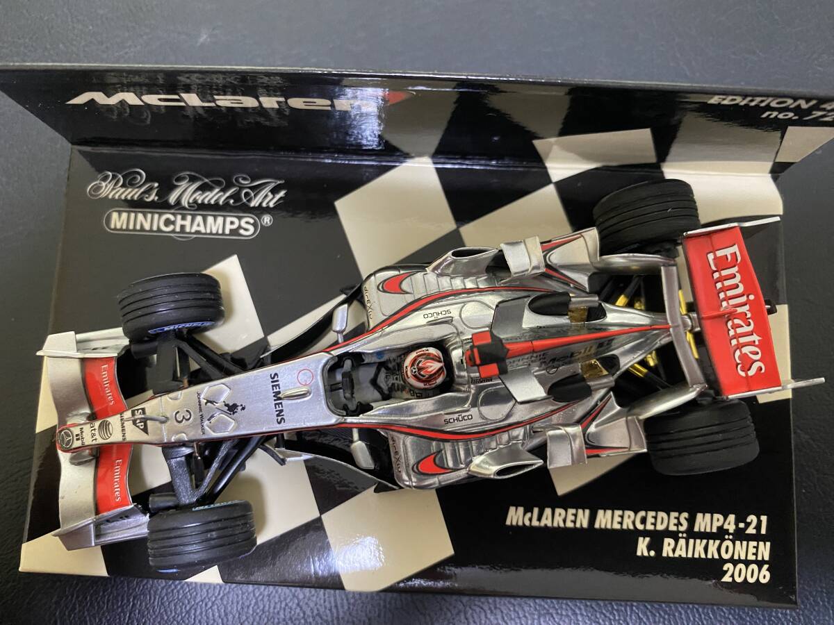 F1 マクラーレン メルセデス MP4-21 キミ ライコネン ミニチャンプ 1/43の画像6