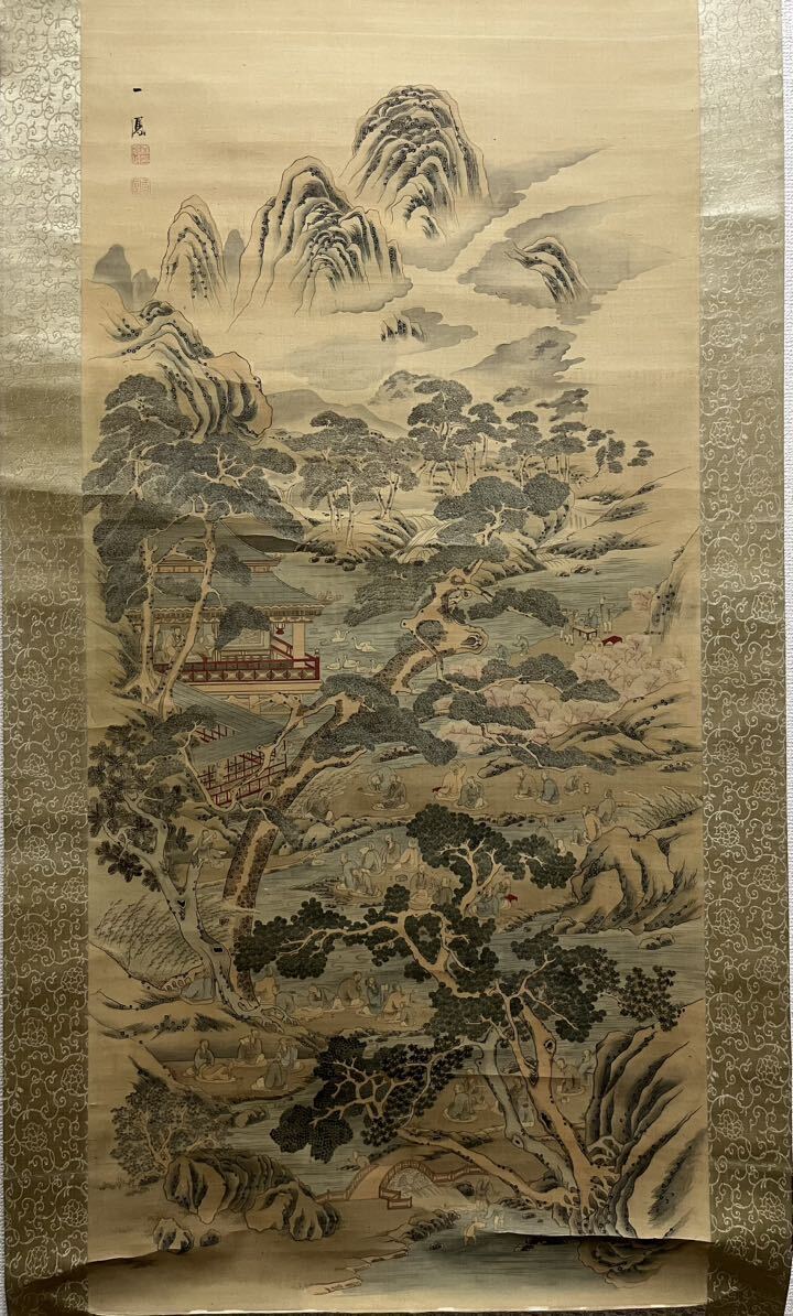 Yahoo!オークション - 【真作】江戸時代 森一鳳「山水図」古い Yahoo!オークション - 【真作】江戸時代 森一鳳「山水図」古い