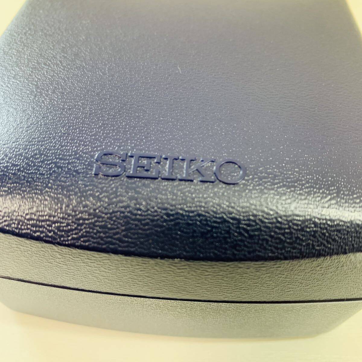 SEIKO セイコー 腕時計 ボックス ケース 空箱 ウォッチケース スリーブ付 正規品 8個セット まとめ売り 9.5cmX9cmX5cm ネイビー 未使用 ①の画像6