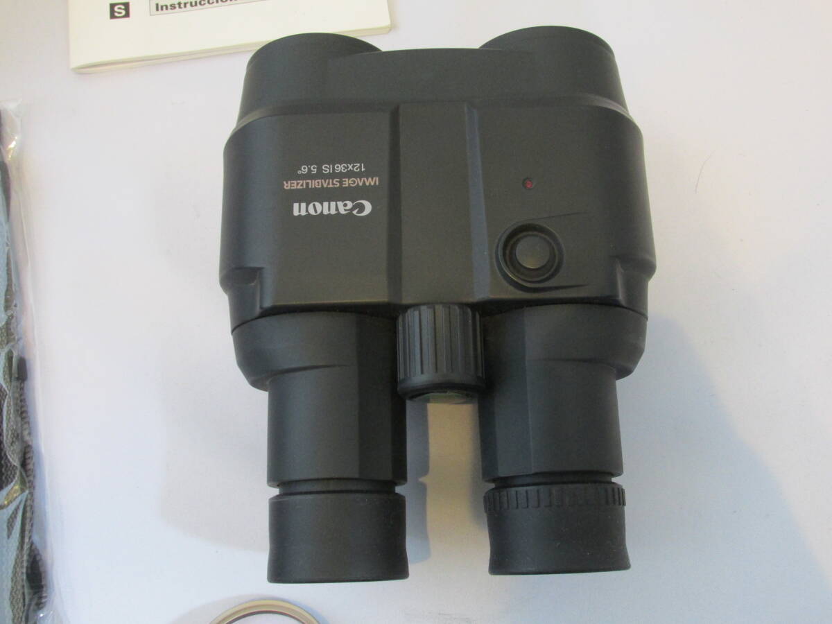  binoculars superior article Canon Canon IMAGE STABILIZER image stabilizer 12×36 IS 5.6° hard case, origin box attaching 