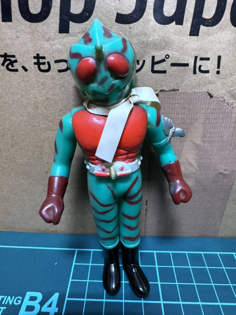 昭和　当時物　ソフビ　レトロ　ポピー　タカトク　ブルマァク　特撮　ヒーロー　クローバー　仮面ライダー　　アマゾン_画像1