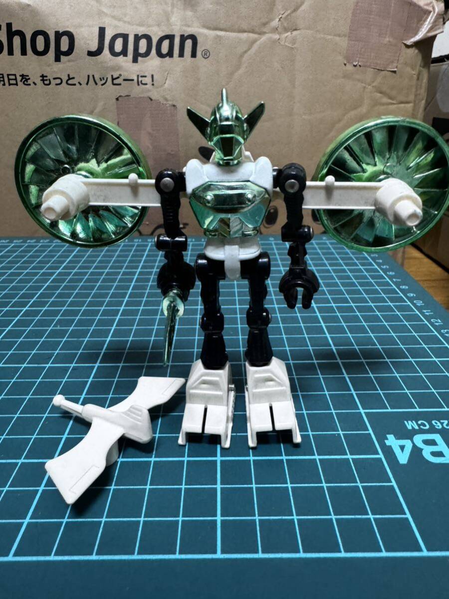  Microman dia k long a black year that time thing Takara Showa era doll robot old Takara metamorphosis cyborg Chogokin mud green 
