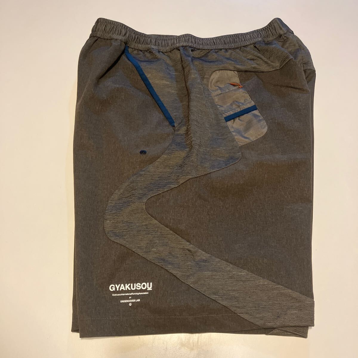 NIKE GYAKUSOU UNDERCOVER ハーフパンツ サイズM グレー ブルー 状態良しの画像3