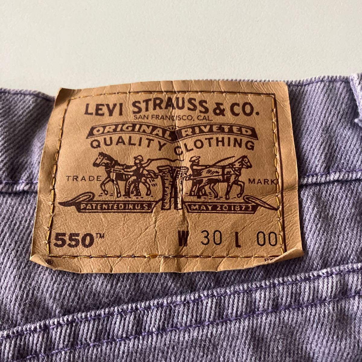 Levis リーバイス550 USA製 オレンジタブ ハーフパンツ ショートパンツ W30 _画像6