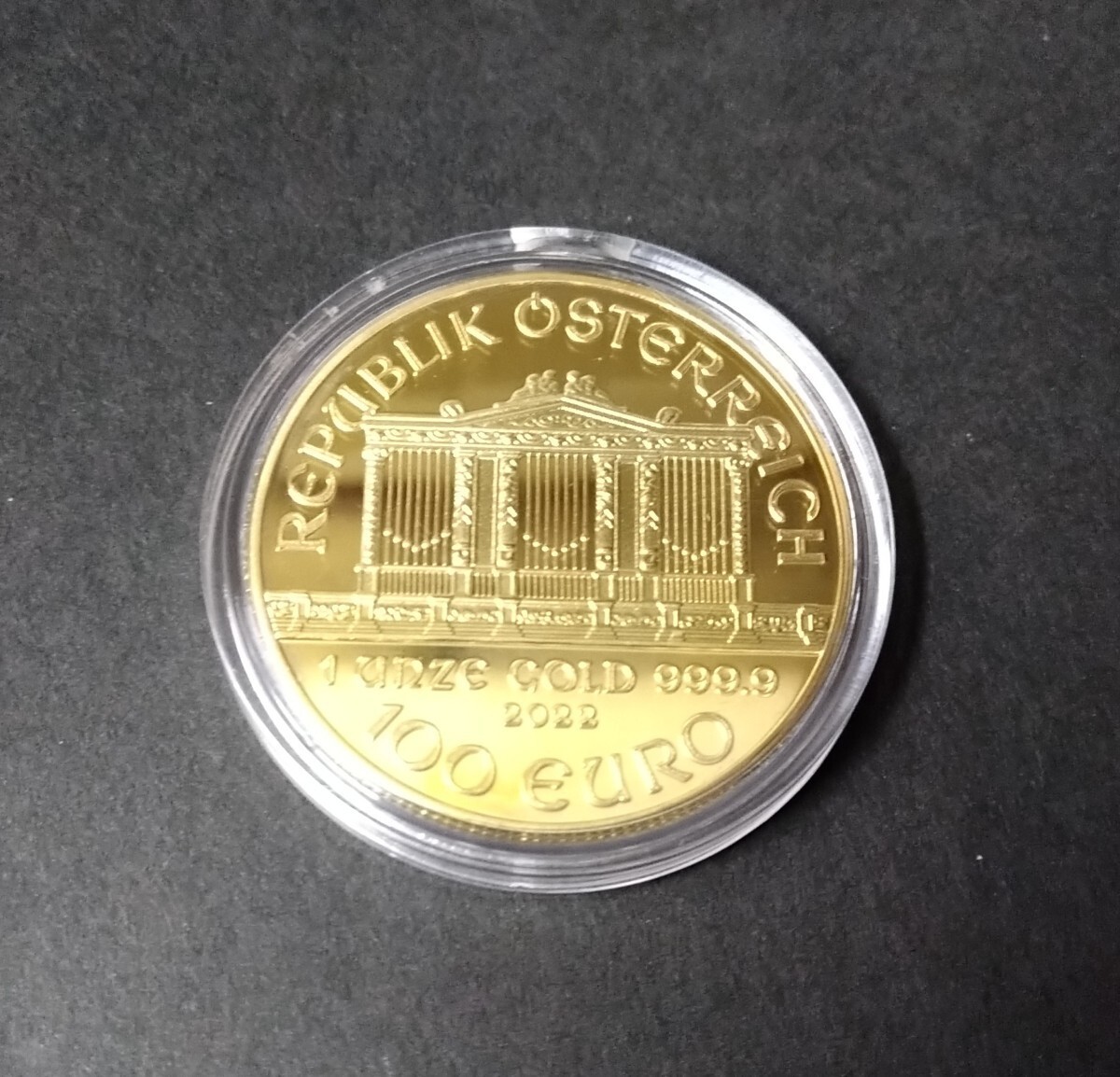 ウィーンフィルハーモニー ゴールド GOLD 金 金貨 24k ゴールドコイン ウィーン金貨 の画像2