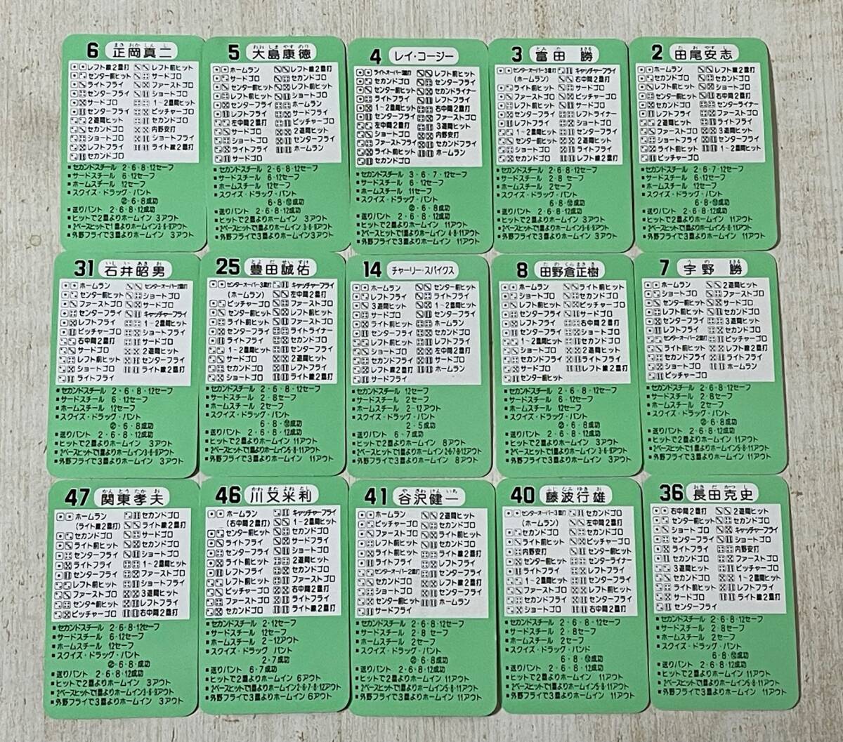 タカラプロ野球カード　1981年　昭和56年　中日ドラゴンズ　ケース付き30枚セット_画像5