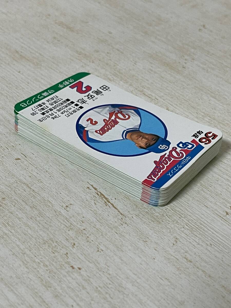 タカラプロ野球カード　1981年　昭和56年　中日ドラゴンズ　ケース付き30枚セット_画像3