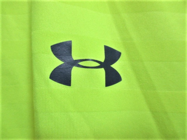 ☆UNDER ARMOUR アンダーアーマー ハーフジップ Tシャツ/メンズ/SM☆イエロー _画像4