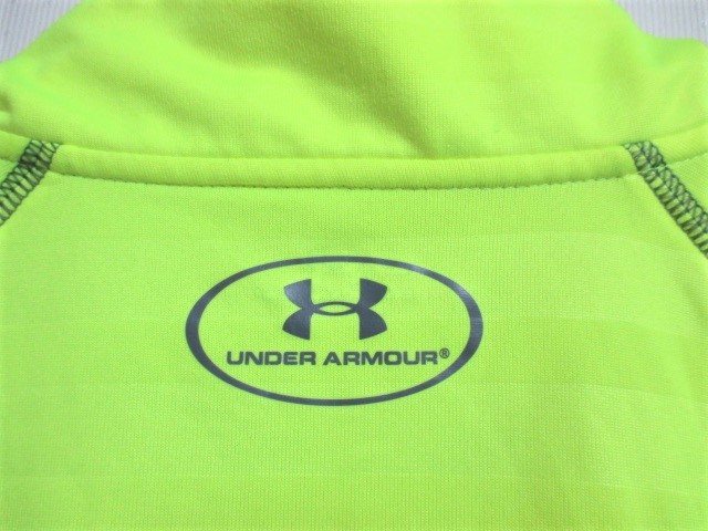 ☆UNDER ARMOUR アンダーアーマー ハーフジップ Tシャツ/メンズ/SM☆イエロー _画像6