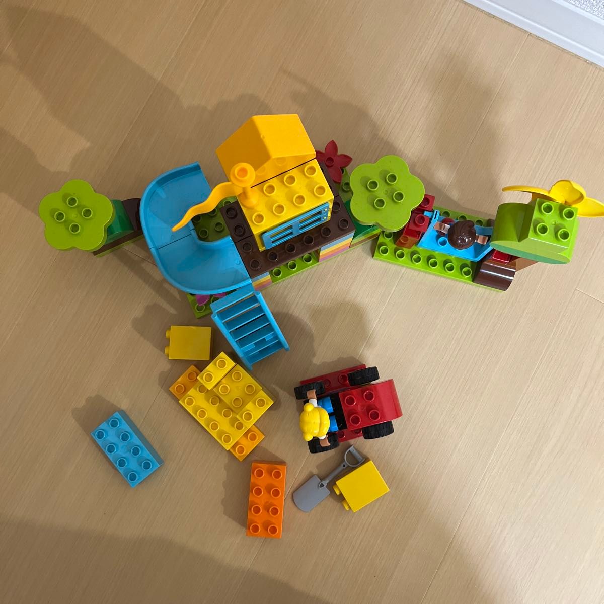 正規品 LEGO ブロック レゴデュプロ 知育玩具　10864 大きな公園　おおきなこうえん　スーパーデラックス　緑のコンテナ