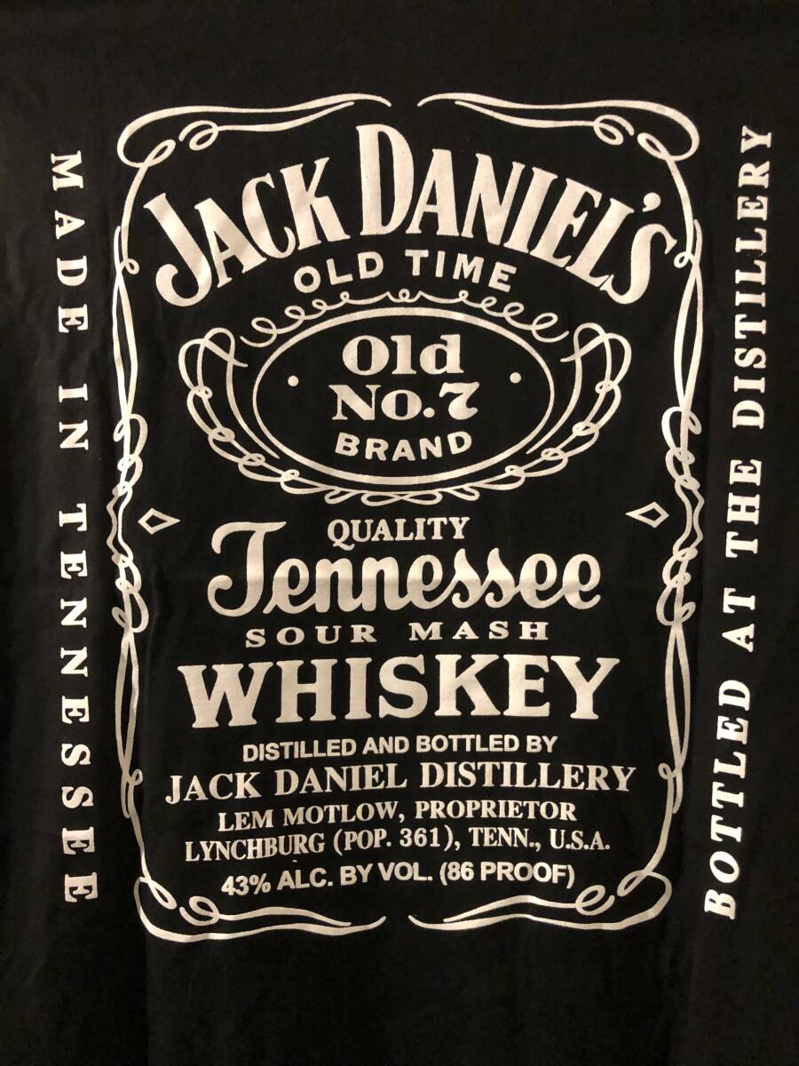 新品★ジャックダニエル　ラベル　プリントTシャツ【XL】★テネシー/ウィスキー/JACK DANIELS_画像2