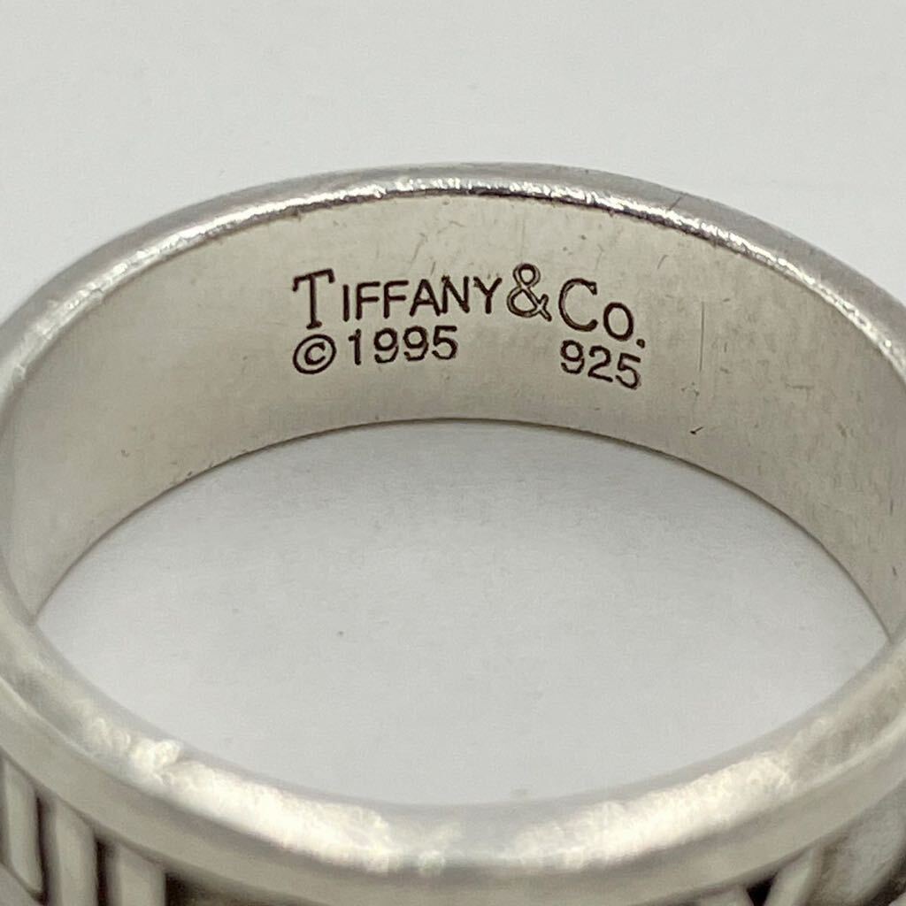 ●【売り切り】TIFFANY&Co.ティファニー アトラスリング シルバーアクセサリー 925刻印 ブランドアクセサリー _画像8