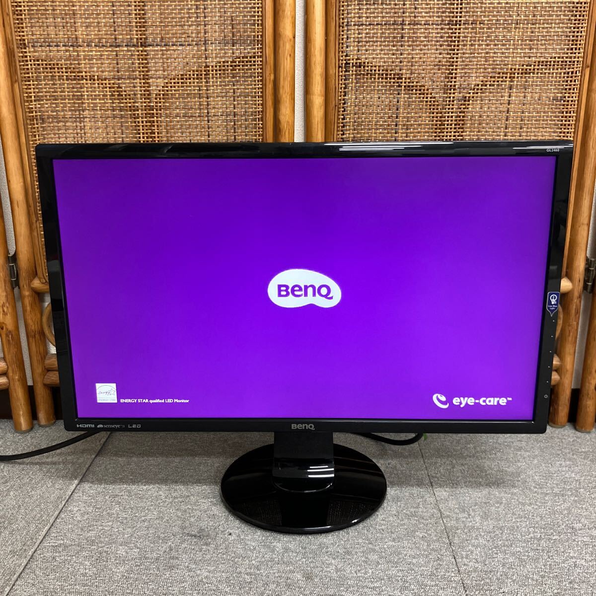 $【売り切り】BenQ ベンキュー スタンダードモニター GL2460-B 24V型 HDMI端子搭載 動作確認済み 生活家電_画像3