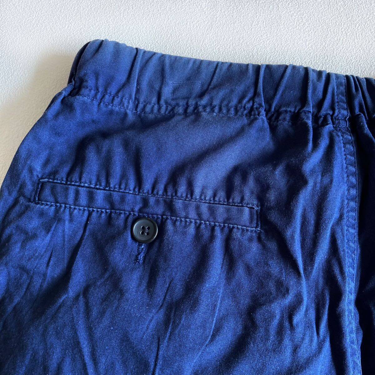 【送料無料】GU クライミングショートパンツ 紺 ハーフパンツ ショーツ メンズS コットン ネイビーの画像10