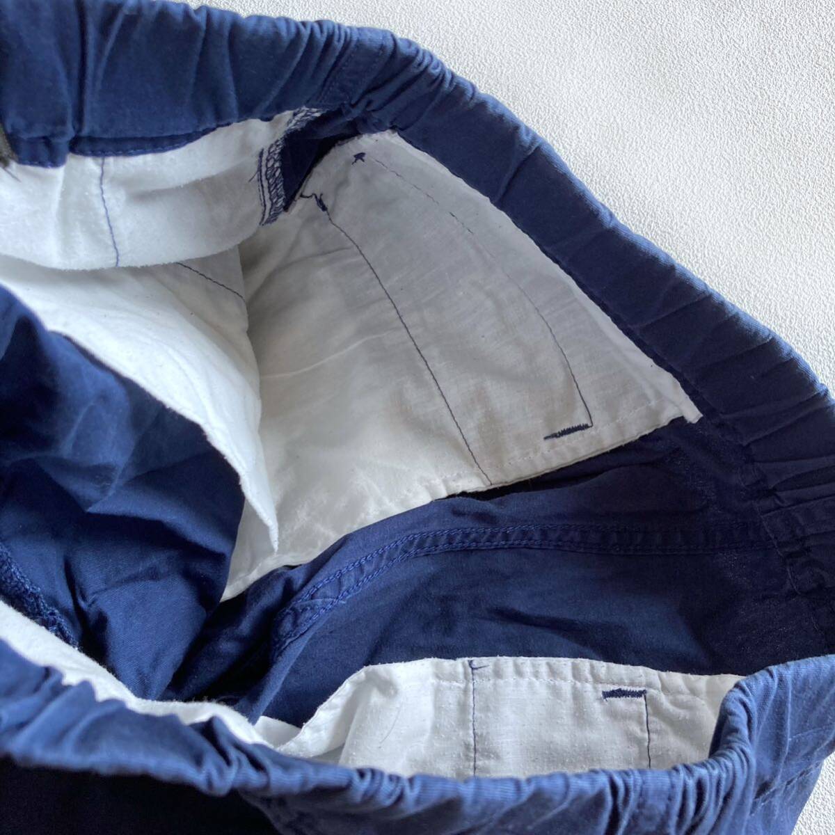 【送料無料】GU クライミングショートパンツ 紺 ハーフパンツ ショーツ メンズS コットン ネイビーの画像9