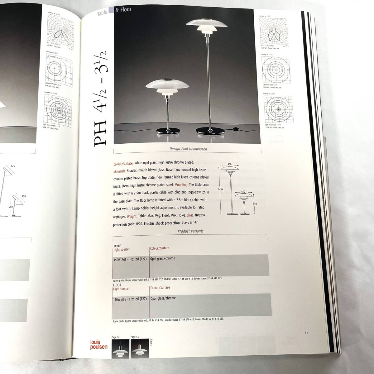 希少 美品 ルイスポールセン カタログ「Light of Louis Poulsen 希少 美品 ルイスポールセン カタログ「Light of Louis Poulsen