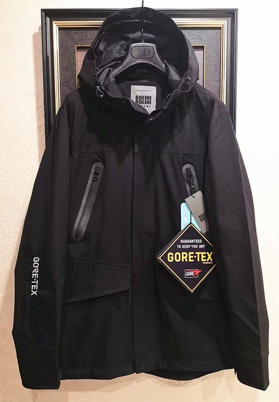 最高峰アウトレット★定価12万※イタリア・ミラノ*BOLINI発・防水/防風/防寒・GORE-TEX・登山・スノーボード最強マウンテンジャケット/XL黒の画像2