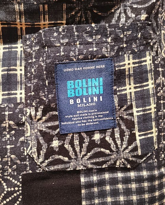 最高級ポルトガル製※定価3万◆イタリア・ミラノ発*BOLINI*ブルーラベル・麻/リネン生地※夏限定・ショートパンツ・46/M・紺_画像5