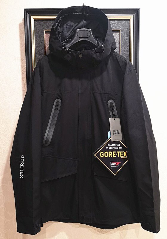 最高峰アウトレット★定価12万※イタリア・ミラノ*BOLINI発・防水/防風/防寒・GORE-TEX・登山・スノーボード最強マウンテンジャケット/XL黒_画像1