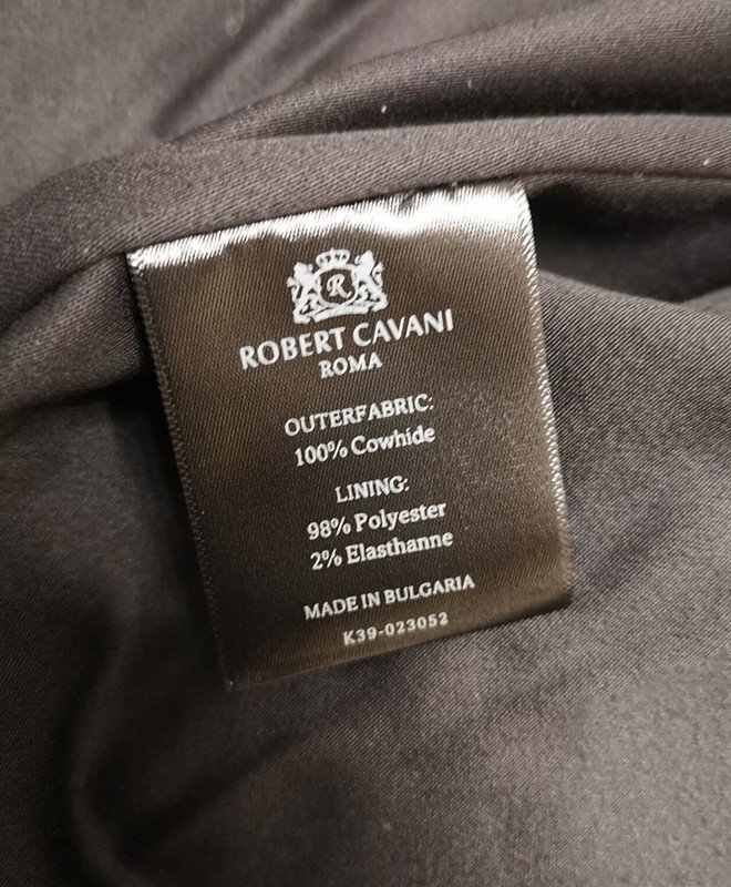  highest peak * leather jacket * regular price 32 ten thousand * Italy * Rome departure *ROBERT CAVANI/ro belt cover ni* highest grade Italian cow leather * leather jacket * tea /L