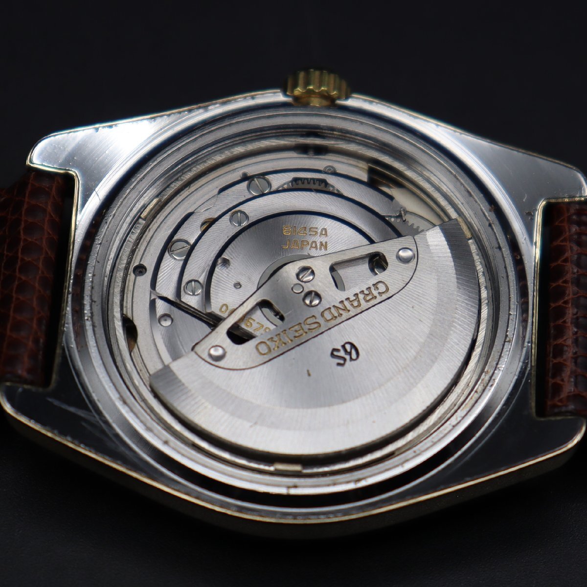  Move beautiful goods SEIKO GS Seiko Grand Seiko 6145-8000 self-winding watch Date GSmedali on 1967 year made .. men's wristwatch 