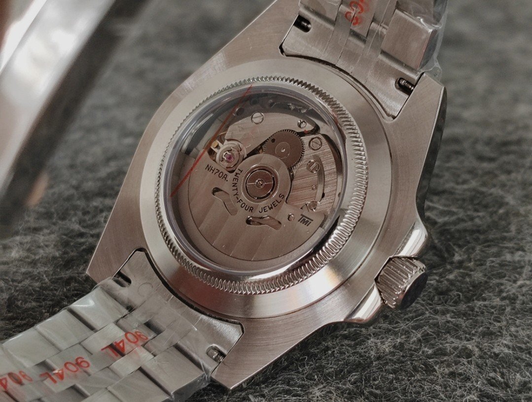 NH70 MOD 高品質 自動巻 メンズ腕時計 スケルトン ステンレス ダイバーズウォッチ カスタム_画像3