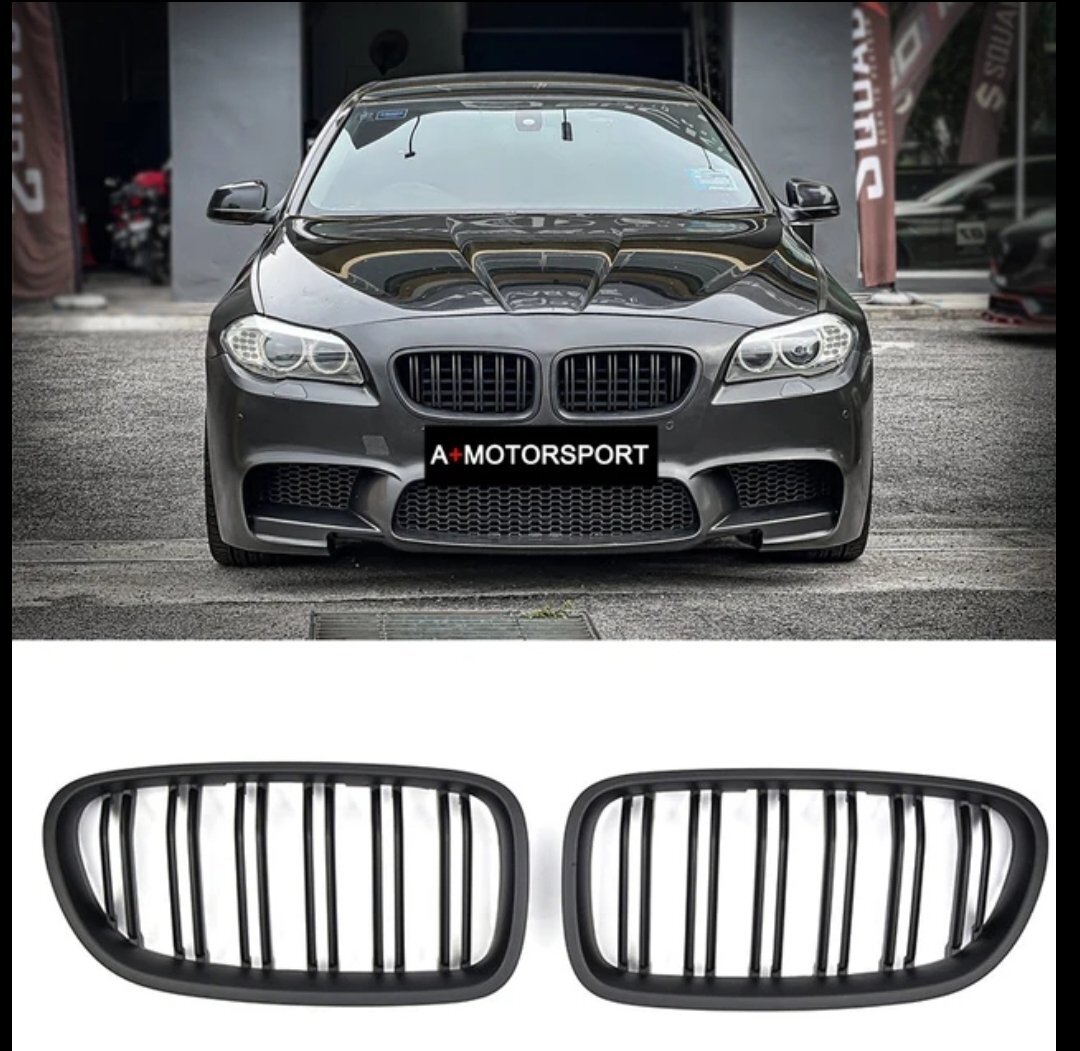 BMW用 5シリーズ F10 M5ルック 光沢グロスブラック フロントグリル 純正互換品 汎用_画像1