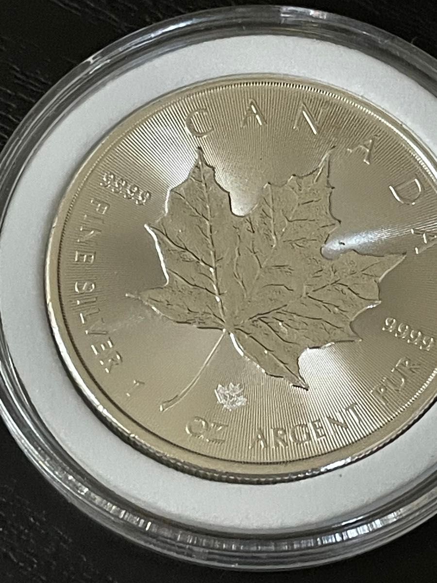メイプルリーフ 銀貨 2021年 カナダ 1オンス 資産保全④