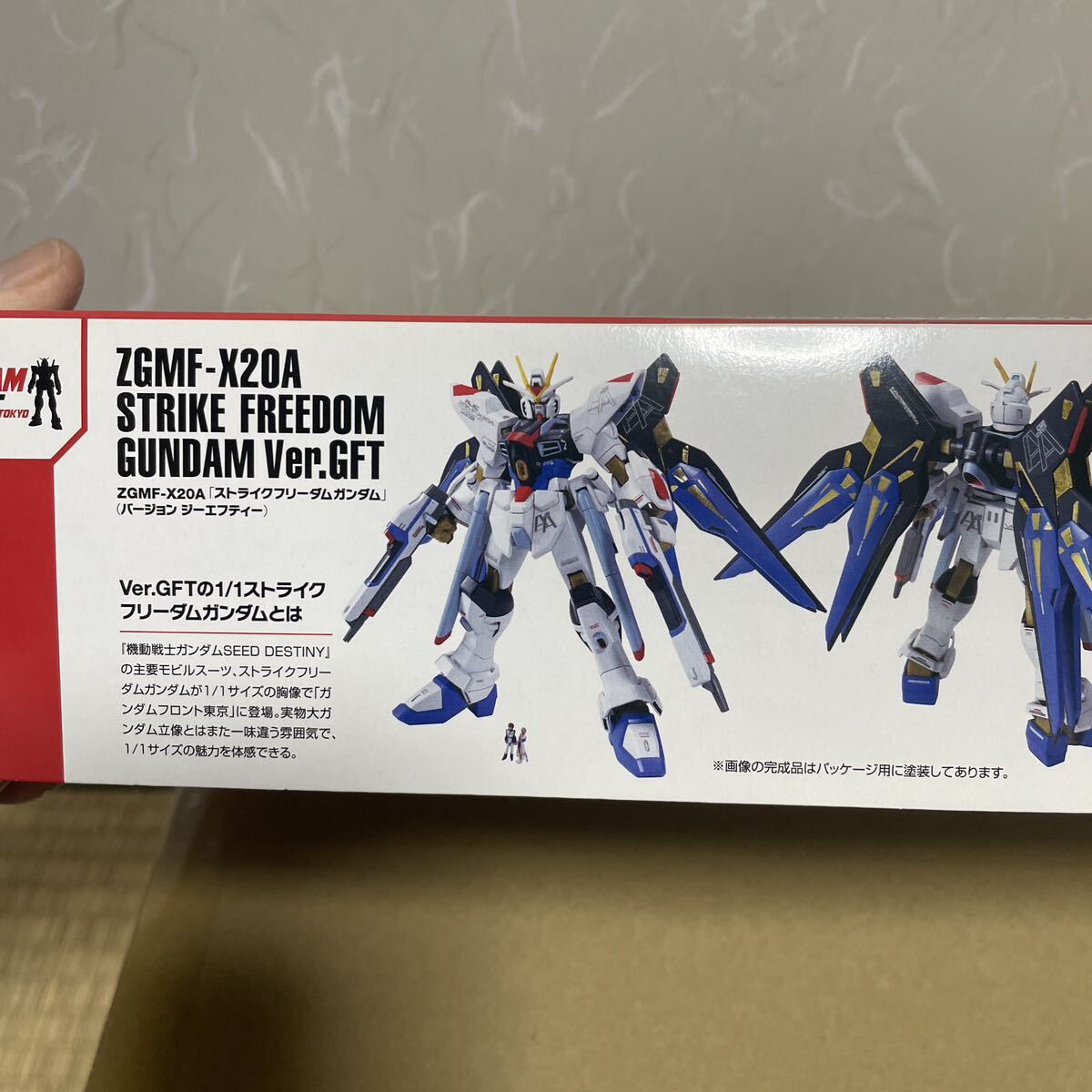 ガンプラHG ストライクフリーダムガンダム Ver.GFT （1/144 機動戦士ガンダムSEED DESTINY ガンダムフロント東京限定）　バンダイ　未組立_画像4