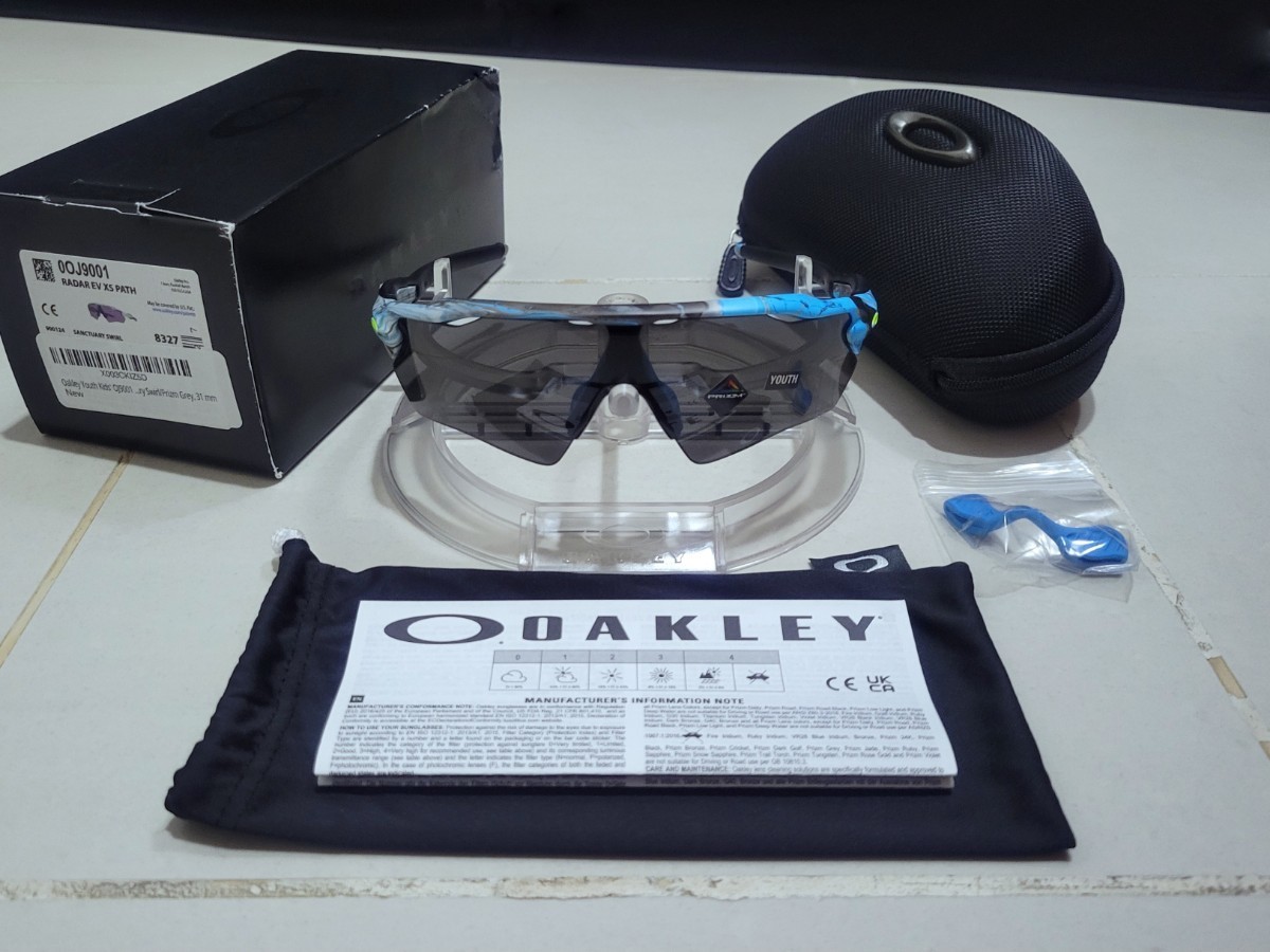 正規品 新品 OAKLEY RADAR EV XS PATH オークリー レーダー イーブイ エックスエス パス SANCTUARY SWIRL PRIZM GREY サングラス OJ9001-24の画像2