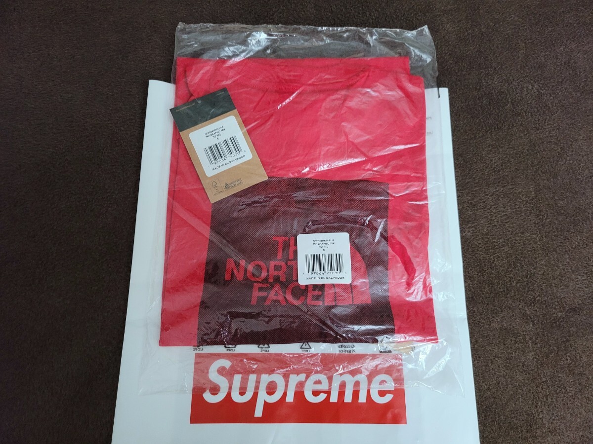 正規品 新品 未開封 SS24 Supreme The North Face S/S Top シュプリーム ザ ノースフェイス S/S トップ ティーシャツ Red レッド Smallの画像2