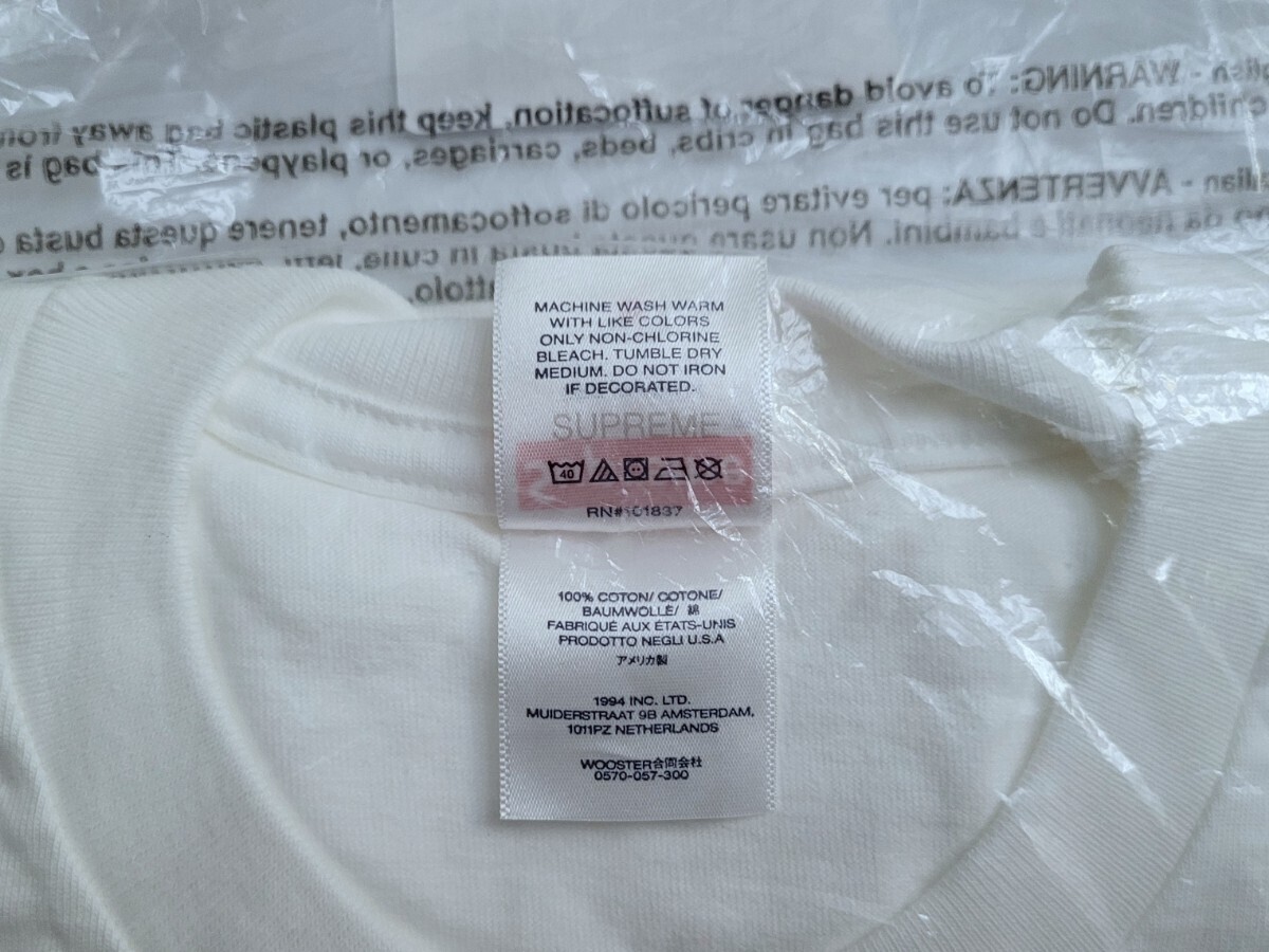 正規品 新品 未開封 FW23 Supreme Box Logo Tee シュプリーム ボックス ロゴ ティー シャツ White ホワイト Small スモール_画像7