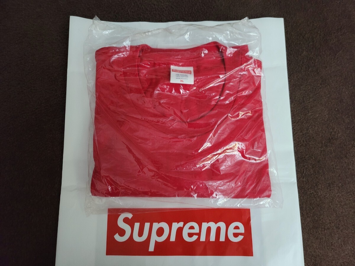 正規品 新品 未開封 FW23 Supreme Box Logo Tee シュプリーム ボックス ロゴ ティー シャツ Red レッド XLarge エックスエル_画像3