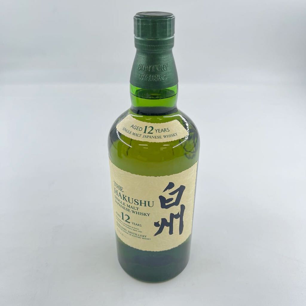 K5【大阪限定・未開栓】SUNTORY サントリー HAKUSHU 白州 12年 シングルモルト 箱付 700ml アルコール分43％ _画像2