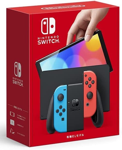 【新品】Nintendo Switch(有機ELモデル)Joy-Con(L)ネオンブルー/(R)ネオンレッド 任天堂！★スーパーセール1円スタート！の画像1